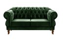 Ver imagem 1 de Sofá 2 Lugares Duquesa Chesterfield Namoradeira Bella Decor - Veludo Verde 270