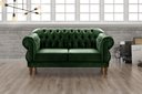 Ver imagem 3 de Sofá 2 Lugares Duquesa Chesterfield Namoradeira Bella Decor - Veludo Verde 270