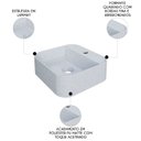 Ver imagem 3 de Cuba Pia para Banheiro Quadrada 32cm Ágata C08 Branco Granit - Mpozenato