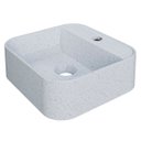 Ver imagem 1 de Cuba Pia para Banheiro Quadrada 32cm Ágata C08 Branco Granit - Mpozenato