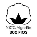 Ver imagem 2 de Jogo De Cama Casal Queen 100% Algodão 300 Fios Percal Ponto Palito Completo 4 Peças