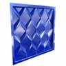 Formas Poligonos 30x30 Cm 3d Abs Azul Gesso Cimento 1mm - 5