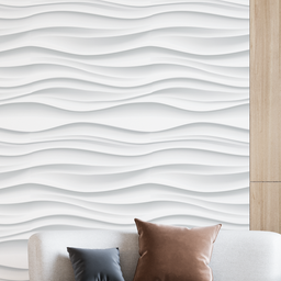 Papel de Parede Adesivo Efeito Gesso 3d Ondas Dunas Sala Quarto 3m - 3