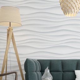 Papel de Parede Adesivo Efeito Gesso 3d Ondas Dunas Sala Quarto 3m - 1
