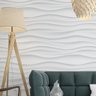 Papel de Parede Adesivo Efeito Gesso 3d Ondas Dunas Sala Quarto 3m - 1