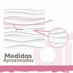 Papel de Parede Adesivo Efeito Gesso 3d Ondas Dunas Sala Quarto 3m - 4