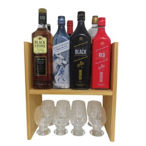 Suporte de Mesa Multiúso Arrigo Móveis em Madeira Pinus Verniz Natural 38 X 35cm