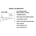 Ver imagem 4 de 2 Suporte a Pendurar Planta Parede Duplo 40cm Forte C/gancho