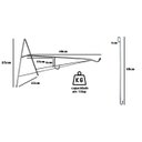Ver imagem 3 de 2 Suporte a Pendurar Planta Parede Duplo 40cm Forte C/gancho