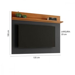 Painel Home Suspenso para Tv até 50 Polegadas 1 Prateleira Sala de Estar - 2