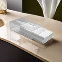 Ver imagem 1 de Toalheiro Acrílico Comercial Interfolha para Toalhas de Papel Padrão Papeleira Transparente