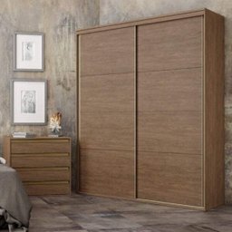 Guarda-Roupa Solteiro 2 Portas 3 Gavetas Eleganza - 1 Guarda-Roupa Solteiro 2 Portas 3 Gavetas Eleganza - 1