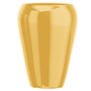 Ver imagem 1 de Vaso Fibra de Vidro Cachepot 46cm Vietnamita Decorativo Sala Plantas Ouro
