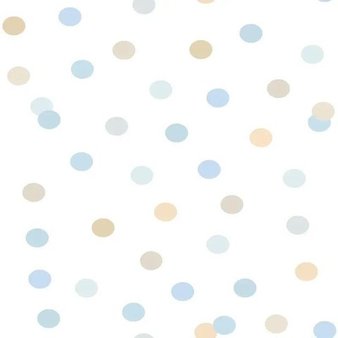 Papel de Parede Infantil Petit Bolinhas Coloridas M51901