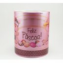 Ver imagem 2 de CANECA DE CERÂMICA METALICA ROSA (PÁSCOA)