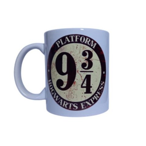 CANECA BRANCA DE CERÂMICA RESINADA (HARRY POTTER)