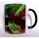 Ver imagem 3 de CANECA BRANCA DE CERÂMICA RESINADA COM ALÇA E INTERIOR PRETA (CALDEIRÃO)