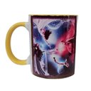 Ver imagem 1 de CANECA DE CERAMICA BRANCA RESINADA COM ALÇA E INTERIOR AMARELA (FADAS)