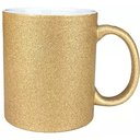 Ver imagem 2 de CANECA DE CERAMICA RESINADAA COM GLITTER BRONZE (MENINA)