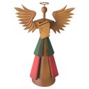 Ver imagem 7 de Querubim Artesanal Feito Em Ferro Com Pergaminho Para Natal Libertas Rosas Artesanato Anjo Natalino