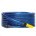 Ver imagem 1 de Mangueira de Jardim 10m Slim com Esguicho Reforçada Flexível:azul