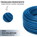Ver imagem 3 de Mangueira de Jardim 10m Slim com Esguicho Reforçada Flexível:azul