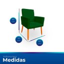 Ver imagem 6 de Poltrona Cadeira para Sala Confortável e Minimalista Nina Suede