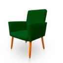 Ver imagem 5 de Poltrona Cadeira para Sala Confortável e Minimalista Nina Suede