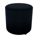 Ver imagem 1 de Puff Redondo Decorativo Copenhage 43 Cm Veludo Inca Preto Milani Store