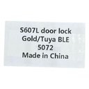 Ver imagem 2 de Fechadura Digital S607L Biometria Bluetooth Tuya Cartão Senha Chave Gold Inteligente Dourada