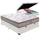Ver imagem 1 de Cama Box com Baú Viúvo Four Season Bravus Molas Ensacadas Branco Vtech