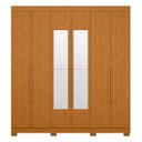 Ver imagem 6 de Guarda Roupa Casal 200cm com Espelho Viny A02 Cinamomo - Mpozenato
