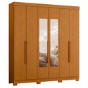 Ver imagem 1 de Guarda Roupa Casal 200cm com Espelho Viny A02 Cinamomo - Mpozenato