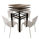 Ver imagem 2 de Base Para Mesa De Vidro Jantar 4 Lugares Preta Quadrada