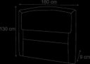 Ver imagem 2 de Cabeceira Queen Geovana 160 CM Suede Marrom - D A Decor