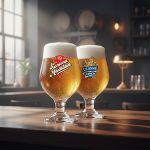 Jogo de Taças Belgica para Cerveja Rótulos  380ml 2pcs para Churrasco - Ruvolo