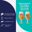 Ver imagem 4 de Jogo de Taças Belgica para Cerveja Rótulos 380ml 2pcs para Churrasco - Ruvolo