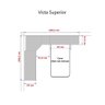 Guarda Roupa Dormitório Modulado Alpes Solteiro Espelho Porta Correr - Luciane M01e:rosa - 5