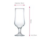 Ver imagem 3 de Jogo de Taças para Cerveja Rótulo Barcelona 370ml 2 Pcs