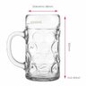 Caneca de Chopp de Vidro Cerveja Mass Krug M Ruvolo 610ml 2 Pcs - 4