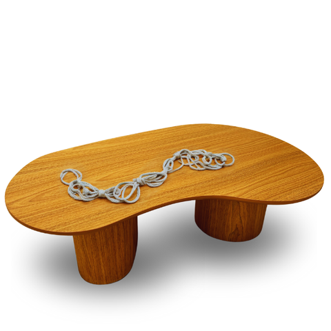 Mesa de Centro Orgânica Bean Dou Freijo Modelar Art