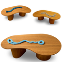 Ver imagem 5 de Mesa de Centro Orgânica Bean Dou Freijo Modelar Art