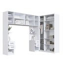 Ver imagem 4 de Quarto Modulado 100% MDF 5 Peças Mesa de Cabeceira Direita e Esquerda 9 Portas e 4 Gavetas Integrato