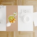 Ver imagem 6 de 1 Caminho Trilho Mesa Impermeável PVC Trama Bege 42x140