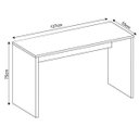 Ver imagem 4 de Escrivaninha Mesa Escritório Gávea Office 127cm Preto