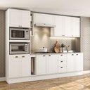 Ver imagem 1 de Cozinha Milla Quest Pro 12 Portas 3 Gavetas MDF 290cm Móveis Carraro