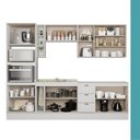 Ver imagem 6 de Cozinha Milla Quest Pro 12 Portas 3 Gavetas MDF 290cm Móveis Carraro