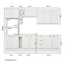 Ver imagem 7 de Cozinha Milla Quest Pro 12 Portas 3 Gavetas MDF 290cm Móveis Carraro