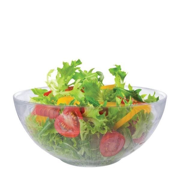 Saladeira - Fruteira - Tigela Bowl de Vidro Gourmet Ruvolo