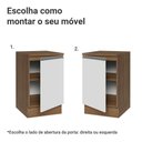 Ver imagem 4 de Balcão de Cozinha 50cm 1 Porta Rustic/branco Glamy Madesa